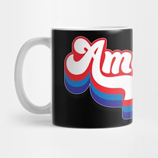 America - Groovy America Red White Blue Mug